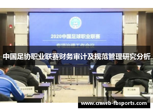 中国足协职业联赛财务审计及规范管理研究分析
